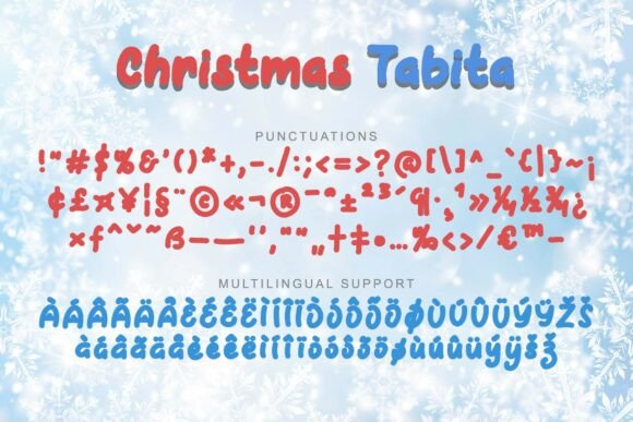 Christmas Tabita Font PNG with transparent background - Preview 5