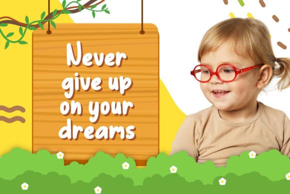 Cute Roliya Font PNG with transparent background - Preview 1