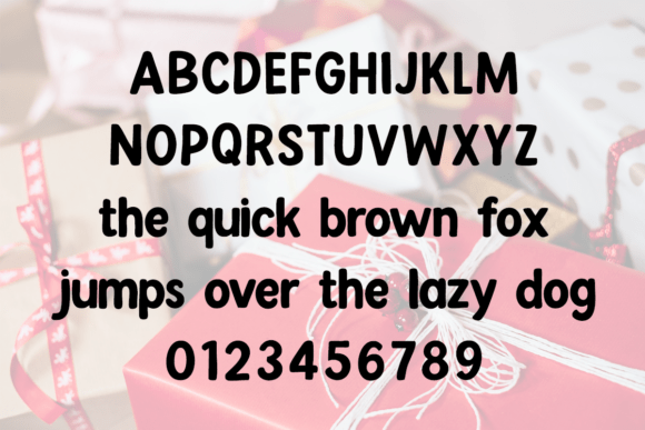 Shopping for Gifts Font PNG with transparent background - Preview 1
