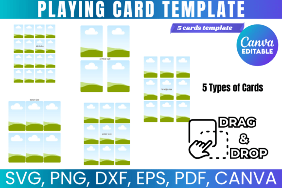 Blank Playing Card Canva Template