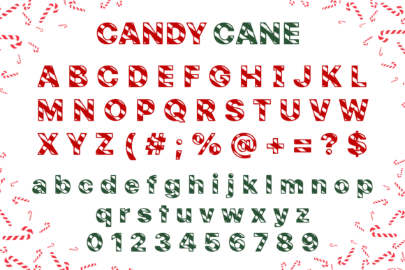 Candy Cane Font - Preview 3