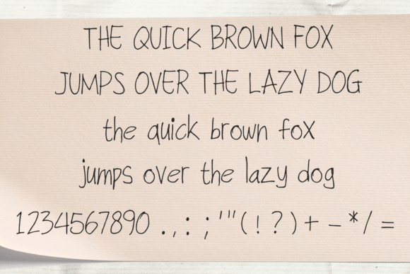 Casual Handlettered Font - Preview 3