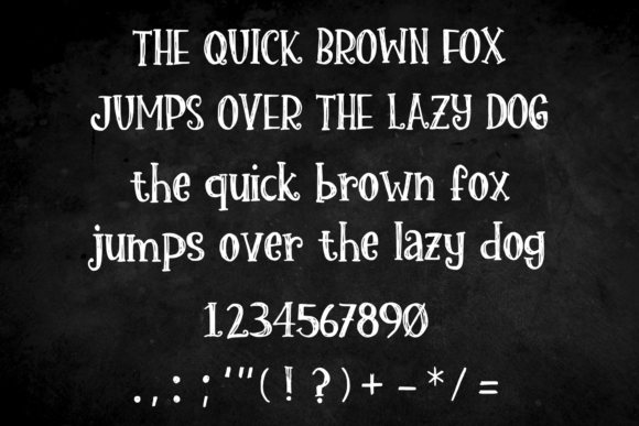Classic Handmade Font - Preview 3