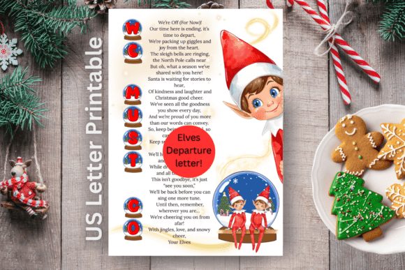 Elf on the Shelf Departure Letter