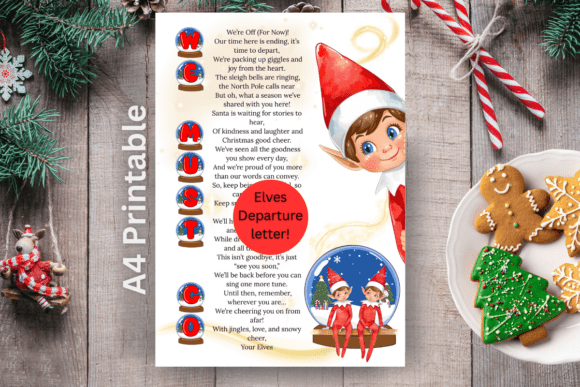Elf on the Shelf Goodbye Letter