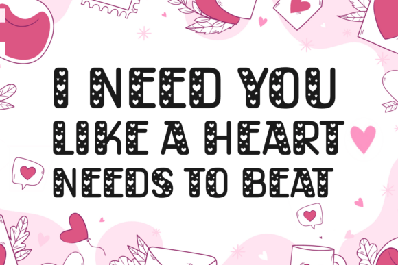 First Love Font - Preview 1