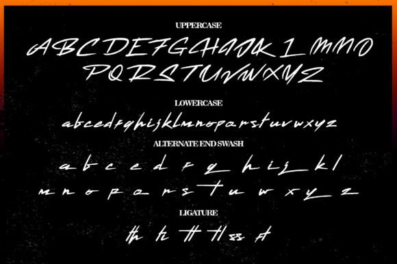 Flamingo's Font PNG with transparent background - Preview 3