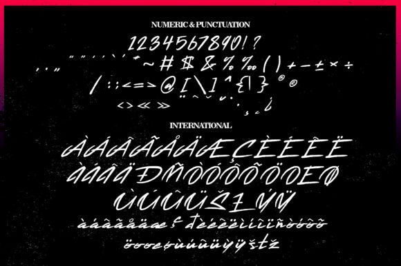 Flamingo's Font PNG with transparent background - Preview 4