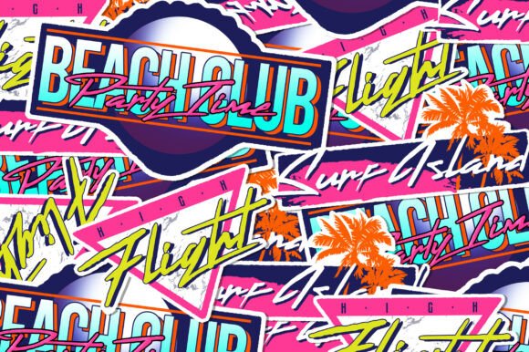 Flamingo's Font PNG with transparent background - Preview 5