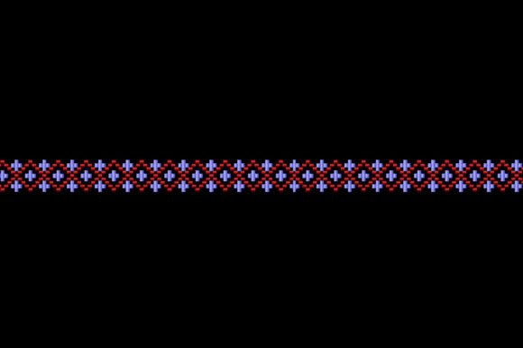 Folk Border Embroidery Design