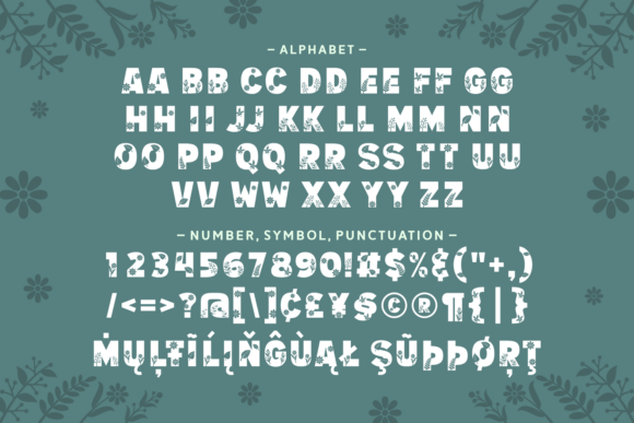 Golden Flora Font - Preview 4
