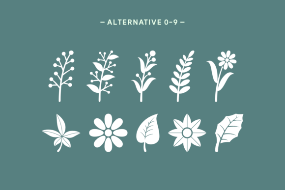 Golden Flora Font - Preview 5