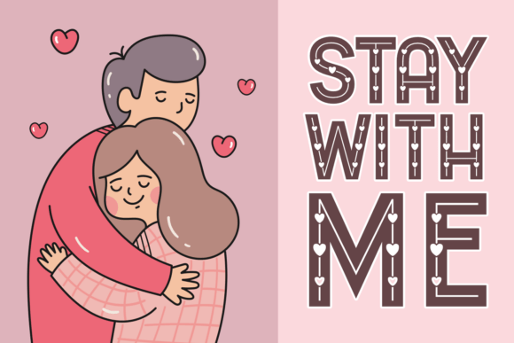 Imagine Lovely Font PNG with transparent background - Preview 3