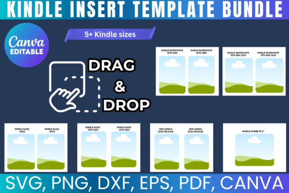 Kindle Insert Canva Template Bundle