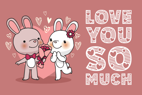 Magic Lovely Font PNG with transparent background - Preview 3