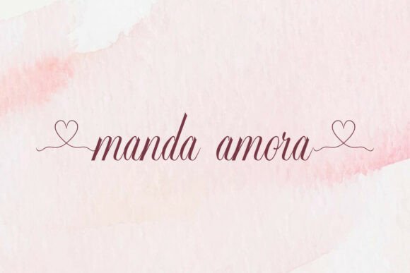 Manda Amora Font font preview - 1