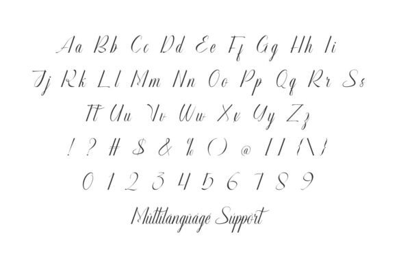 Manda Amora Font font preview - 4
