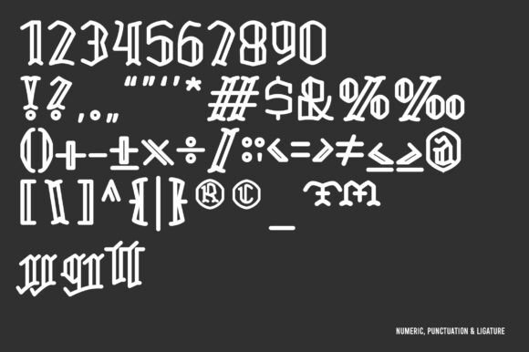 Manson Font PNG with transparent background - Preview 4