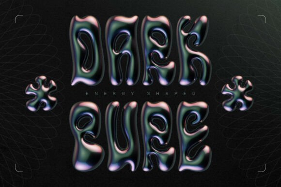 Obsidian Flex Font PNG with transparent background - Preview 1