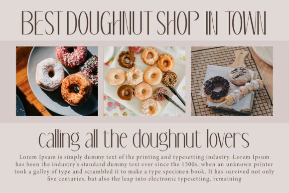 Pastry Summertime Font PNG with transparent background - Preview 4