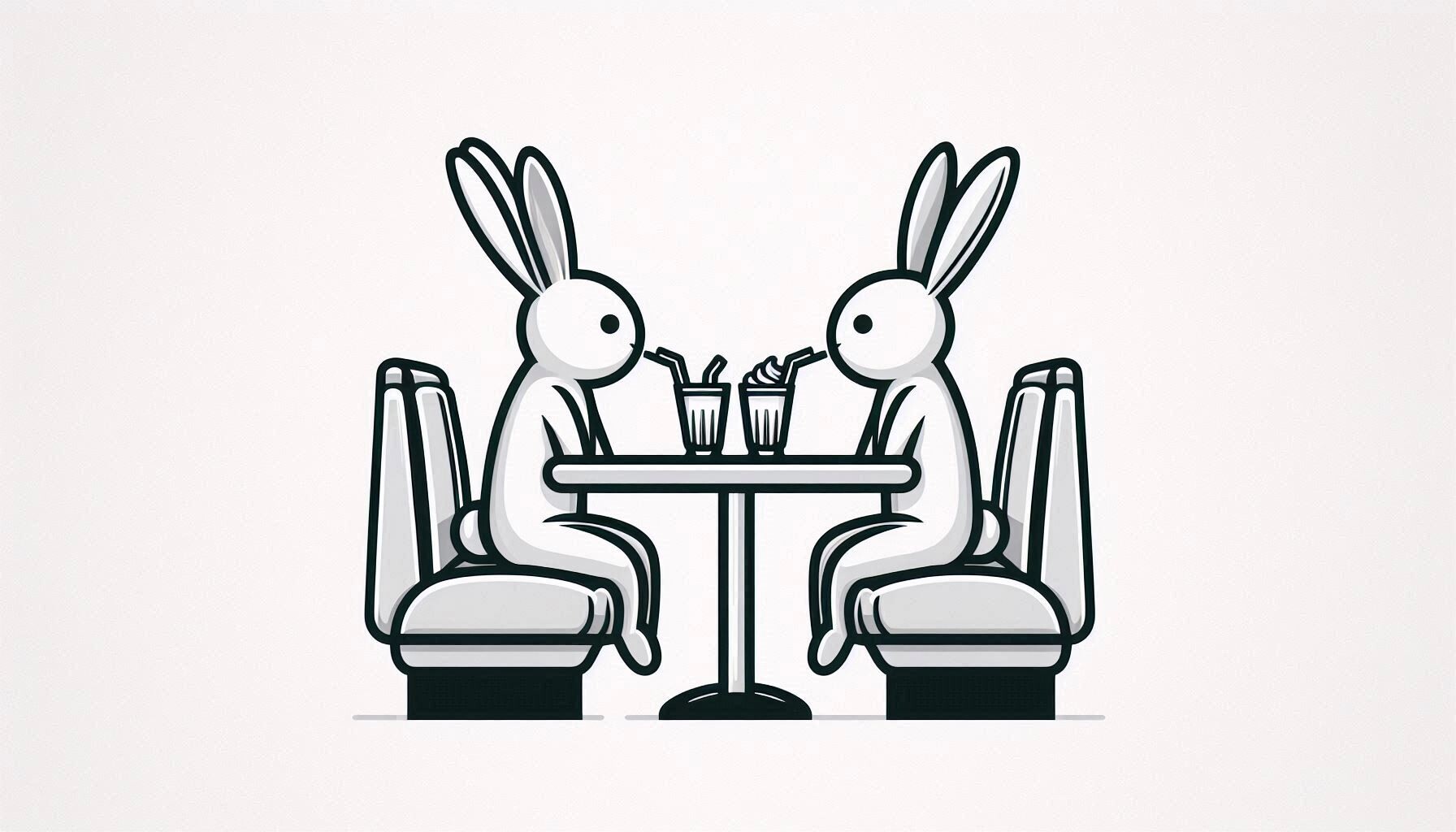 Retro Diner Bunnies