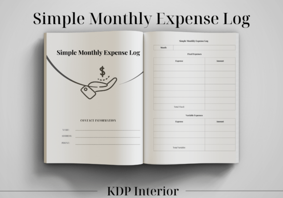 Simple Monthly Expense Log