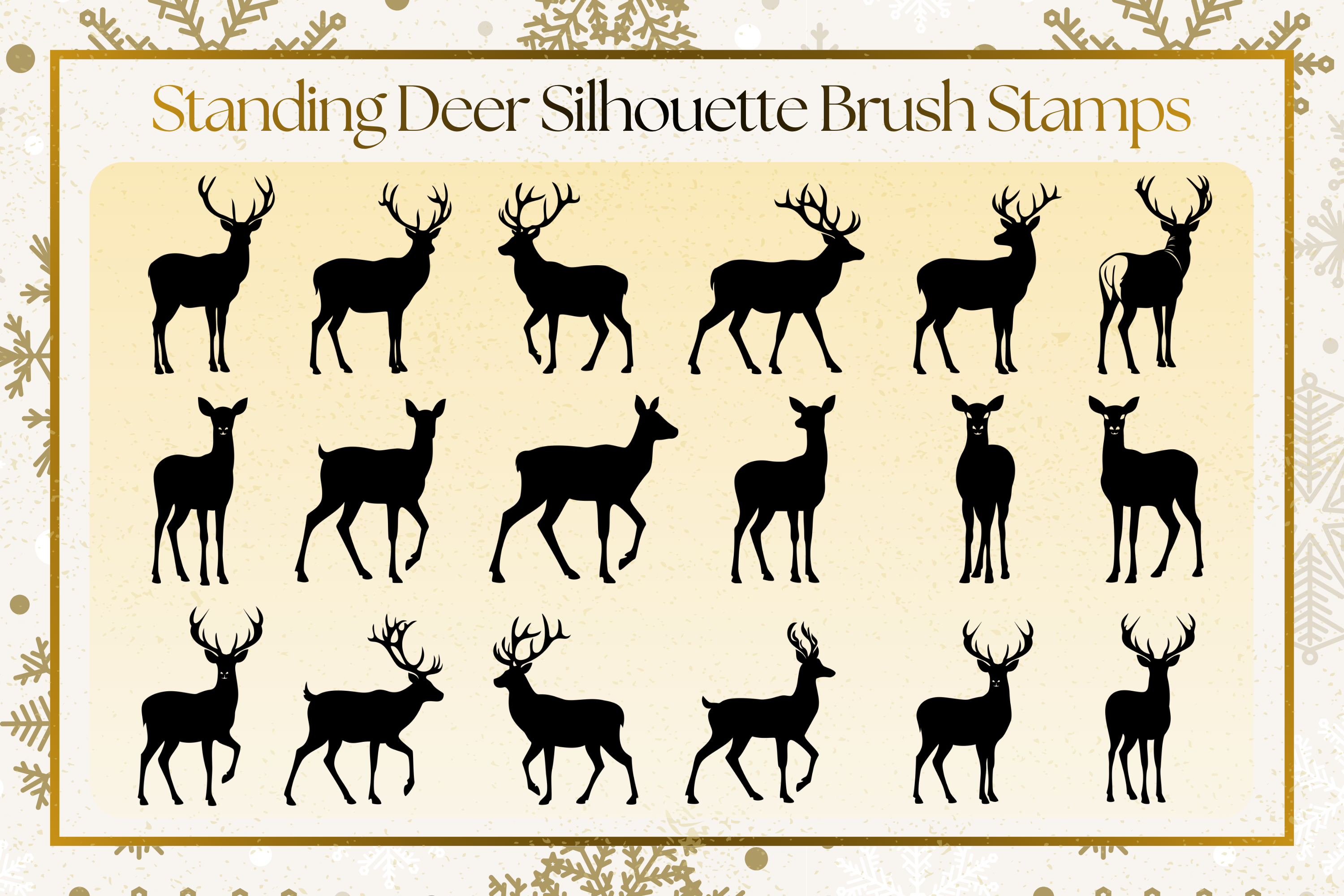 42 Forest Deer Procreate Brush Stamp Set - photo 2