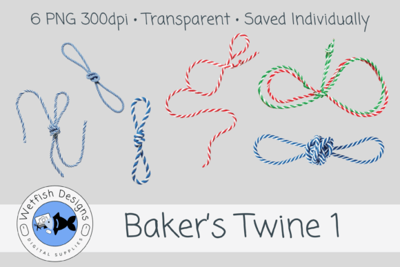 Baker’s Twine PNG Set 1