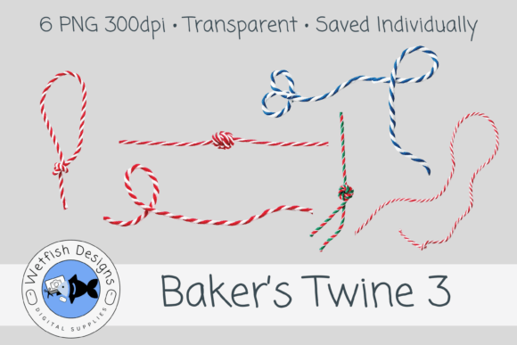 Baker’s Twine PNG Set 3