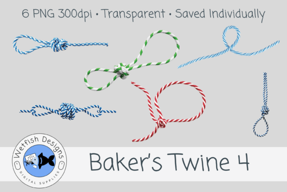 Baker’s Twine PNG Set 4
