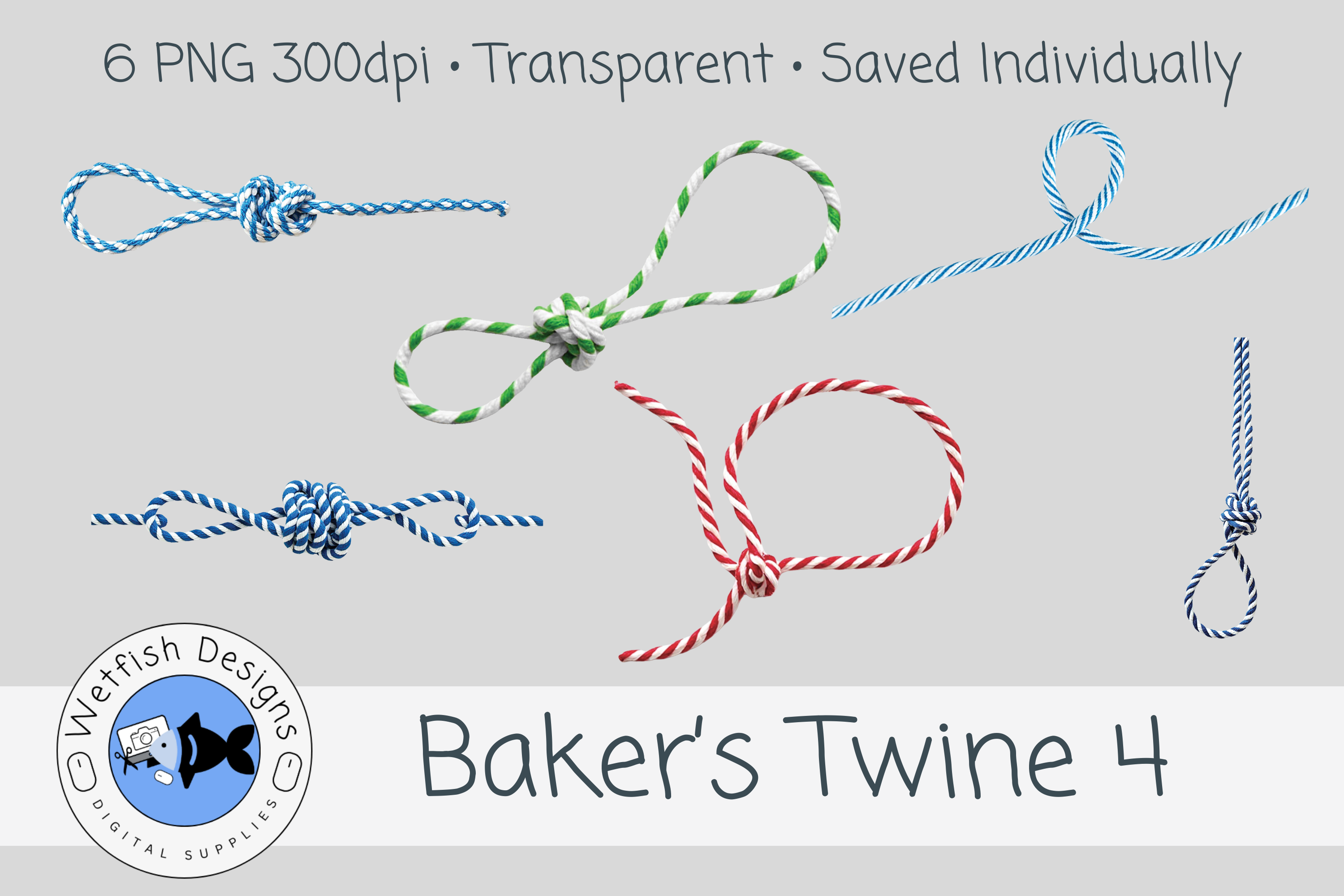 Baker’s Twine PNG Set 4