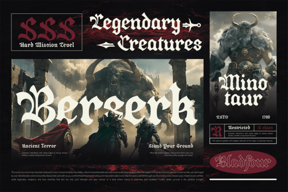 Bladfour Font - Preview 3