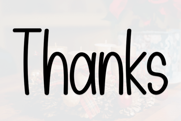 Christmas Outline Font font preview - 4