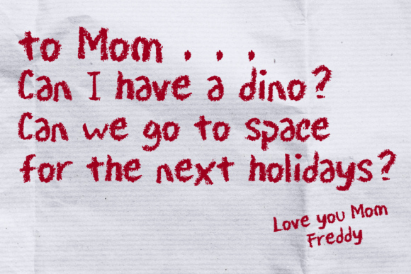 Crayon Scribble Font - Preview 1