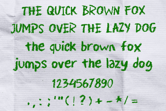 Crayon Scribble Font - Preview 3