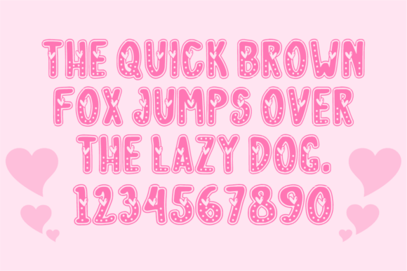 Cute Valentine Font - Preview 3