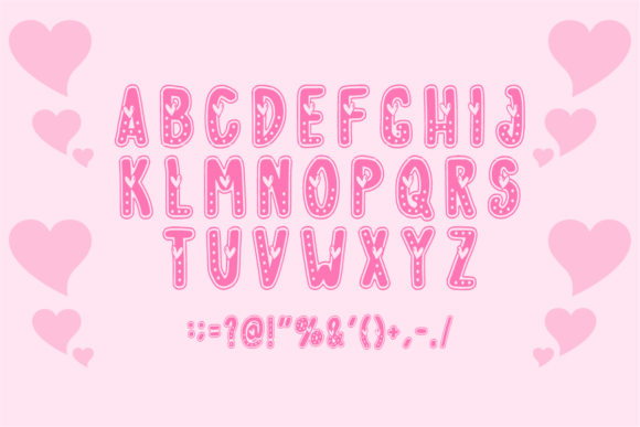Cute Valentine Font - Preview 4