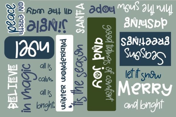 Eggnoger Duo Font Font PNG with transparent background - Preview 1