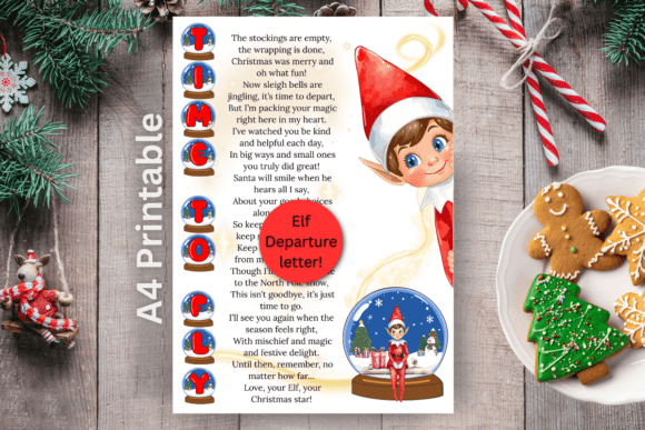Elf on the Shelf Departing Letter