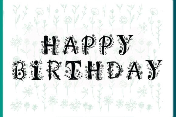 Floral Font - Preview 2