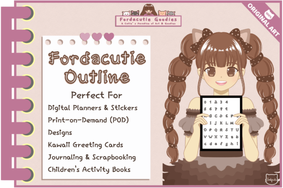 Fordacutie Outline Font - Preview 2