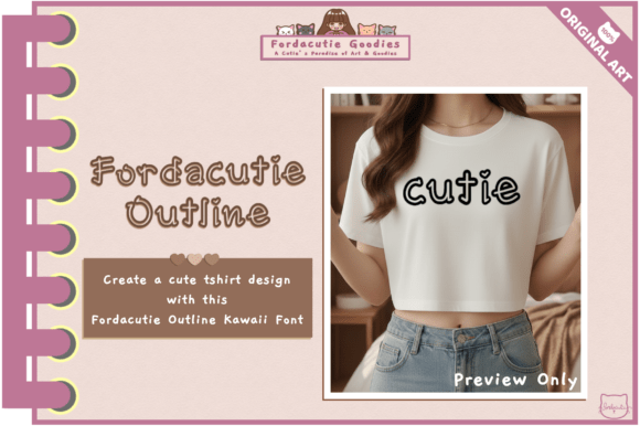 Fordacutie Outline Font - Preview 4
