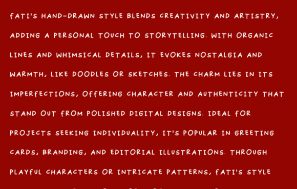 Hand Drawn Style Font - Preview 2