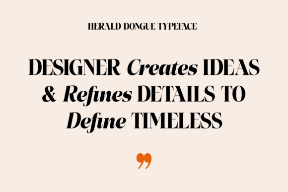 Herald Dongue Font PNG with transparent background - Preview 4