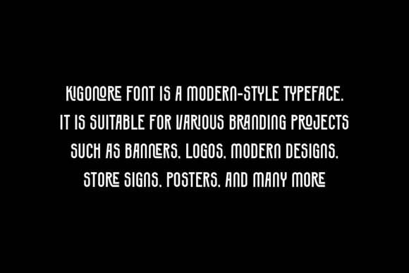 Kigonore Font PNG with transparent background - Preview 4