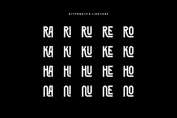 Kigonore Font PNG with transparent background - Preview 6