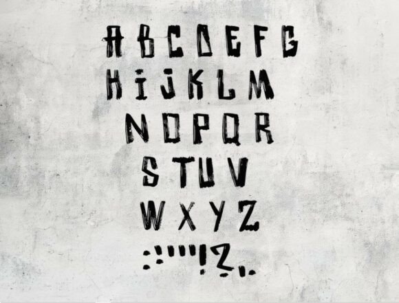 Painti Handwritten Brush Font PNG with transparent background - Preview 2