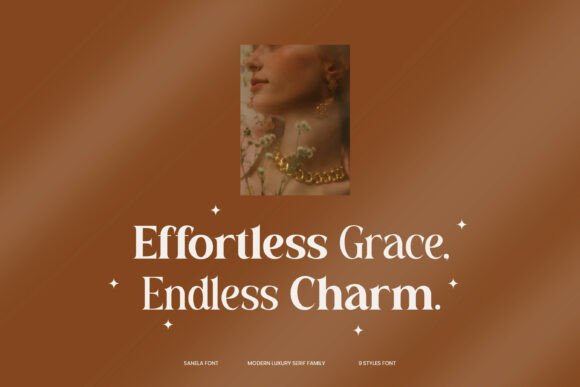 Sanela Font PNG with transparent background - Preview 3
