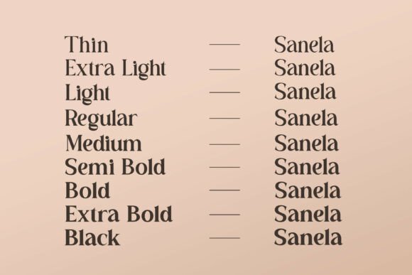 Sanela Font PNG with transparent background - Preview 6