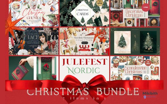 Scandinavian Christmas Bundle Graphics
